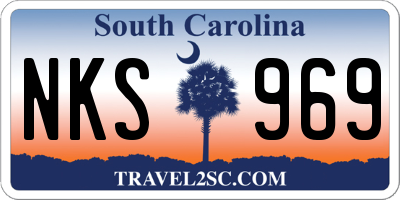SC license plate NKS969