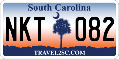 SC license plate NKT082