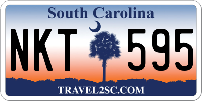 SC license plate NKT595
