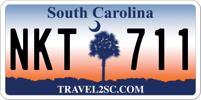 SC license plate NKT711