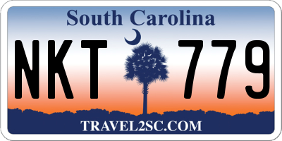 SC license plate NKT779
