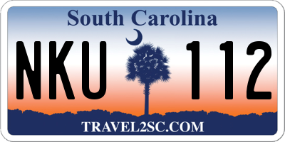 SC license plate NKU112
