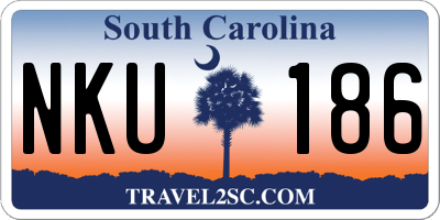 SC license plate NKU186