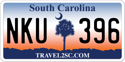 SC license plate NKU396