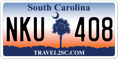 SC license plate NKU408