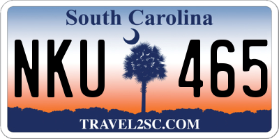 SC license plate NKU465