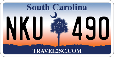 SC license plate NKU490