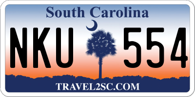 SC license plate NKU554