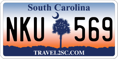 SC license plate NKU569