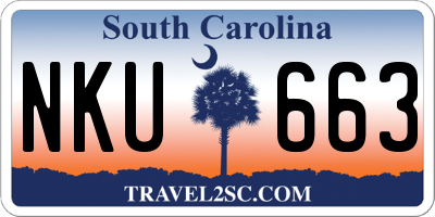 SC license plate NKU663