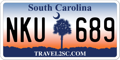 SC license plate NKU689