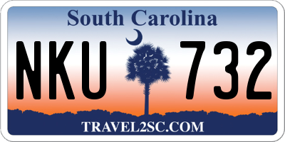 SC license plate NKU732