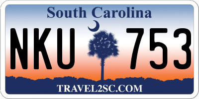 SC license plate NKU753