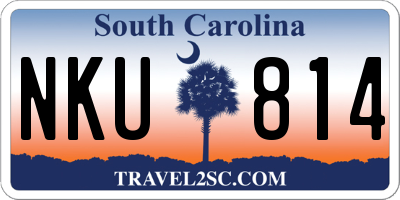 SC license plate NKU814