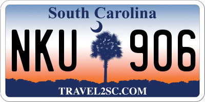 SC license plate NKU906