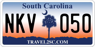 SC license plate NKV050