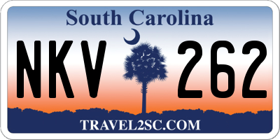 SC license plate NKV262