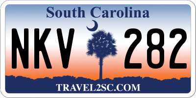 SC license plate NKV282