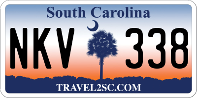 SC license plate NKV338