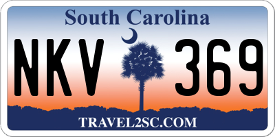 SC license plate NKV369
