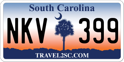 SC license plate NKV399