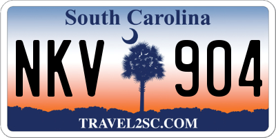 SC license plate NKV904