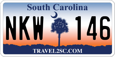 SC license plate NKW146