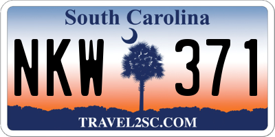 SC license plate NKW371