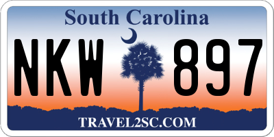 SC license plate NKW897