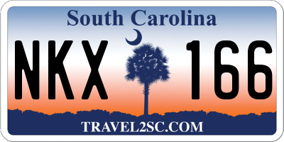 SC license plate NKX166