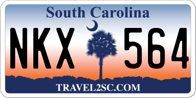 SC license plate NKX564