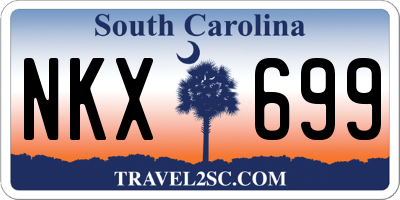 SC license plate NKX699