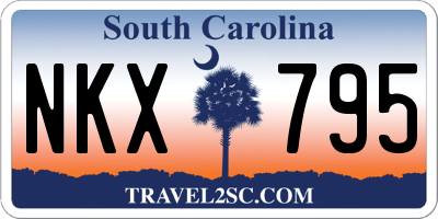 SC license plate NKX795