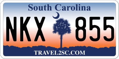 SC license plate NKX855