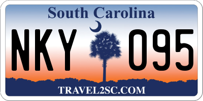 SC license plate NKY095