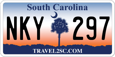 SC license plate NKY297