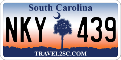 SC license plate NKY439
