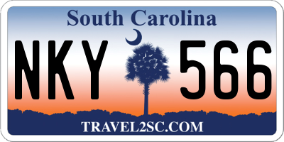 SC license plate NKY566