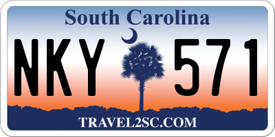 SC license plate NKY571