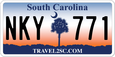 SC license plate NKY771