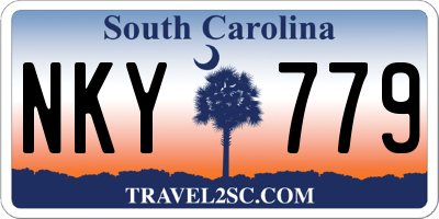 SC license plate NKY779