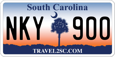 SC license plate NKY900