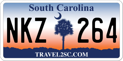 SC license plate NKZ264
