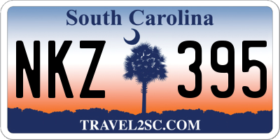 SC license plate NKZ395