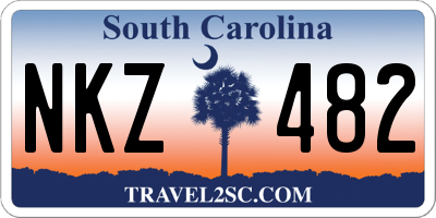 SC license plate NKZ482