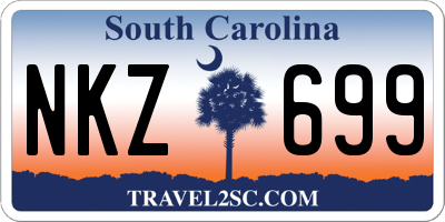 SC license plate NKZ699