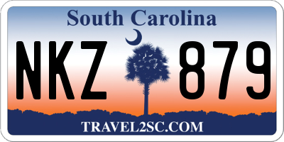 SC license plate NKZ879