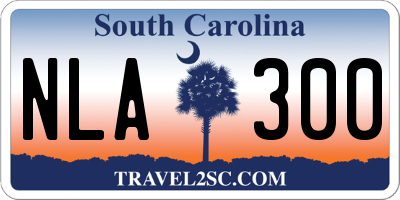 SC license plate NLA300