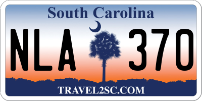 SC license plate NLA370