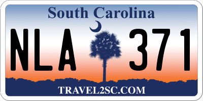 SC license plate NLA371